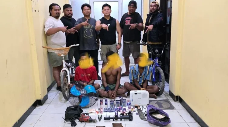 Polres Bintuni Bekuk Komplotan Pencuri Spesialis Lima TKP