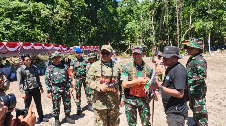 TMMD Ke-128 Jadi Motor Pembangunan Kampung Pedalaman