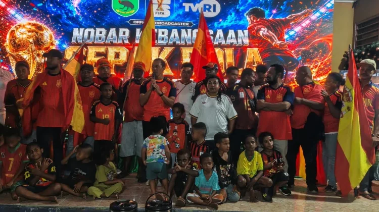 Nobar Piala Dunia 2026 di Kampung Fanimo Jadi Ajang Pererat Kebersamaan Warga