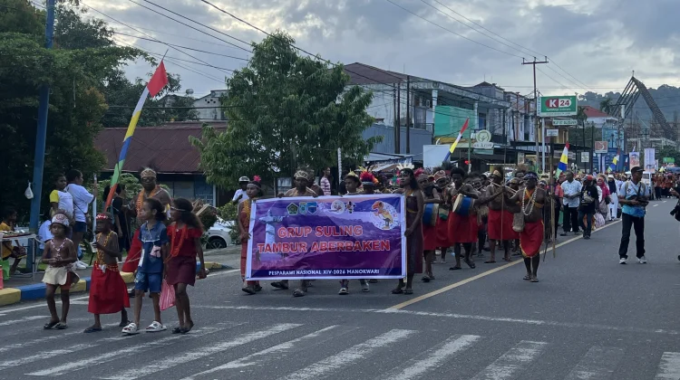 Karnaval Budaya Pesparawi Nasional XIV 2026 Meriahkan Kota Manokwari