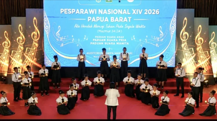 Paduan Suara Anak Papua Barat Memukau Para Penonton