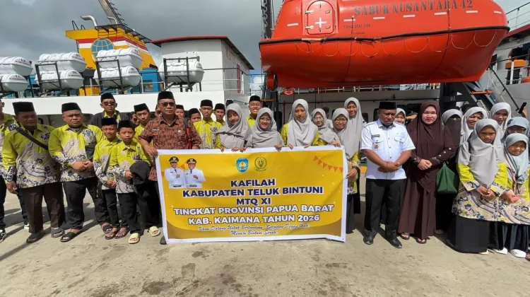 Kafilah MTQ Teluk Bintuni Berangkat ke Kaimana, Wabup: Jaga Nama Baik Daerah