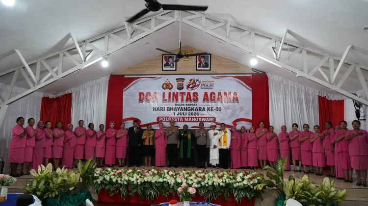 Peringati  Hari Bhayangkara Polresta Manokwari Gelar Doa Lintas Agama