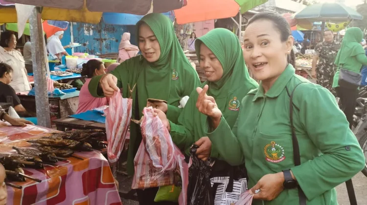Kodim 1801 Manokwari Gelar Belanja  Bersama, Bantu Mama Papua