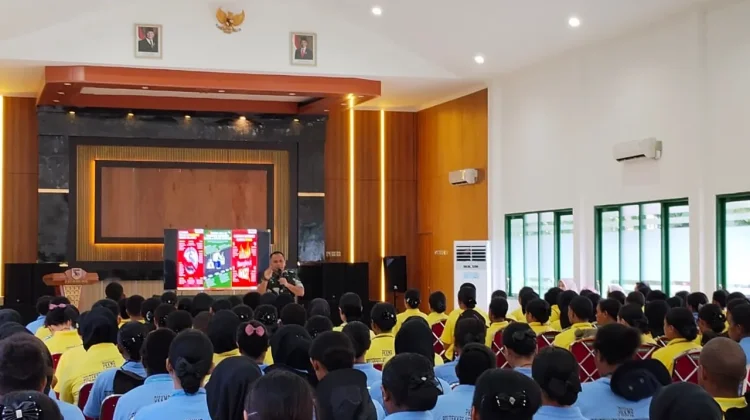Dandim 1801 Manokwari Bekali Mahasiswa Nilai Bela Negara
