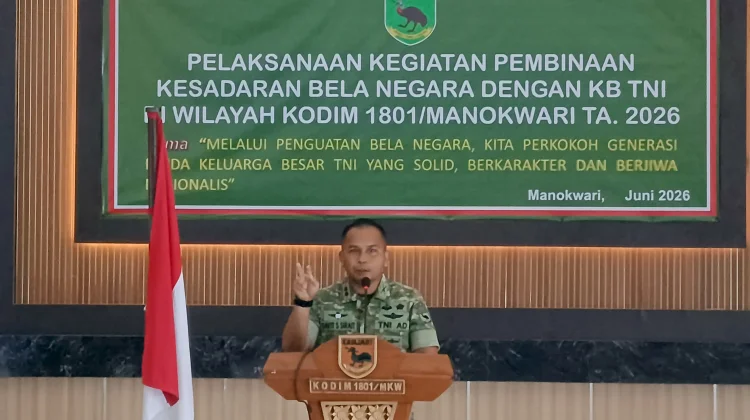 Kodim 1801 Manokwari Ajak Keluarga Besar TNI Perkokoh Semangat Nasionalisme