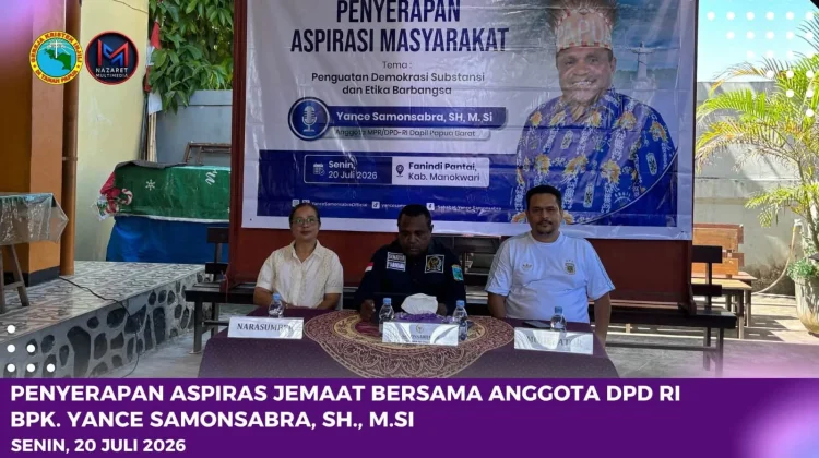 Jemaat GKI Fanindi Sampaikan Aspirasi kepada DPD RI