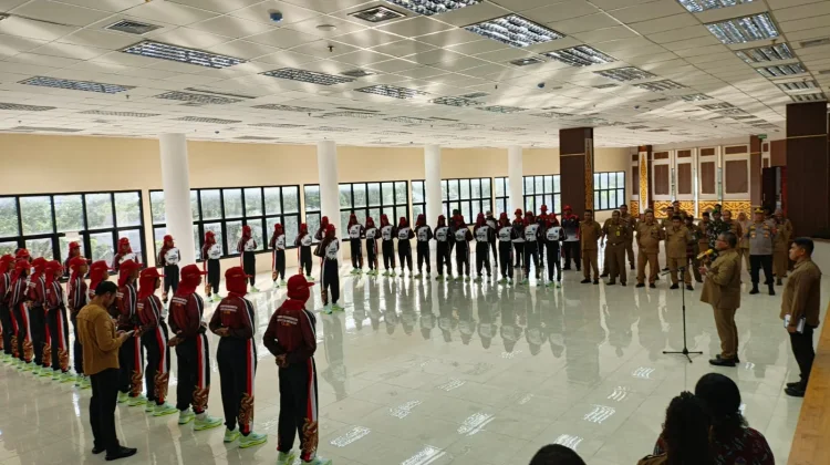 Calon Paskibraka Manokwari Catat Sejarah Bertugas di RTP Borarsi