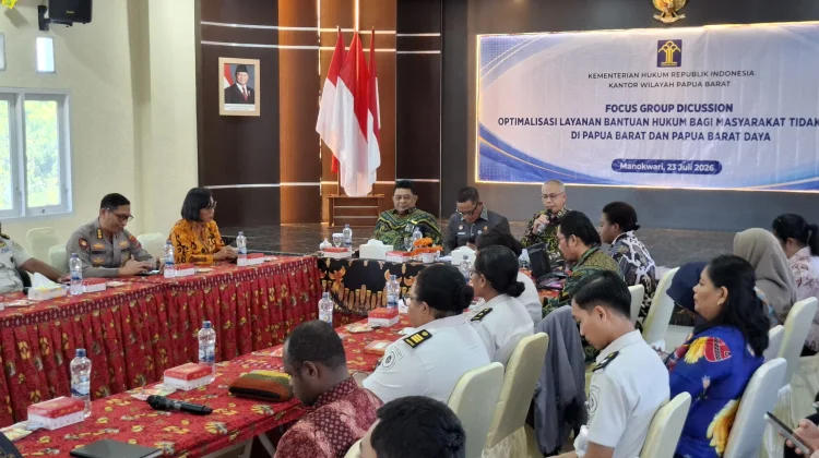 Kemenkum Papua Barat Dorong Penguatan Bantuan Hukum dan Aturan Pelaksana KUHP