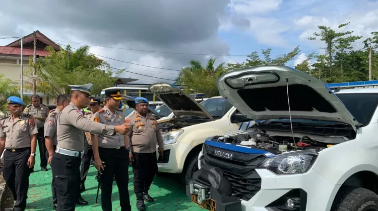 Kapolres Teluk Bintuni Pastikan Kendaraan Dinas Siap Layani Warga
