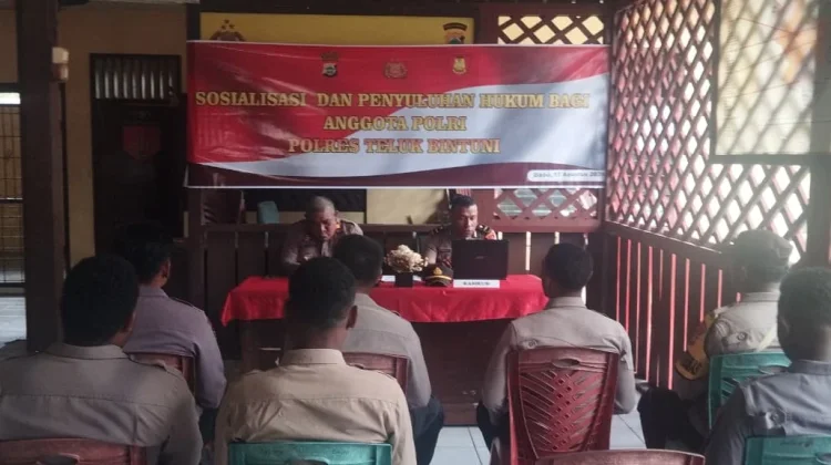 Penyuluhan Hukum di Polsek Babo, Tingkatkan Profesionalisme Anggota