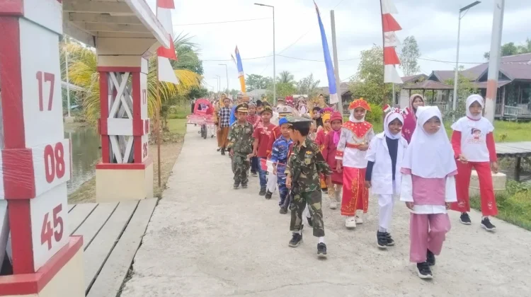 Karnaval HUT RI Ke-81 di Distrik Tomu Tampilkan Jejak Sejarah dan Budaya