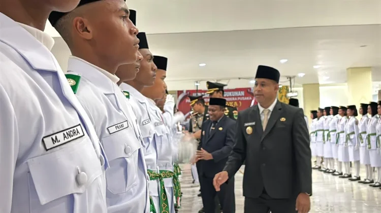 Resmi Dikukuhkan, Paskibraka Bintuni Siap Emban Tugas Negara