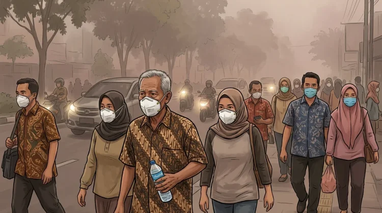 Cegah Polusi Asap Karhutla Riau, Dokter Paru Sarankan Pakai Masker.