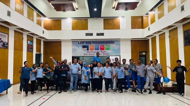 Lomba Internal RRI Manokwari Meriah Sambut Hari Bakti Radio