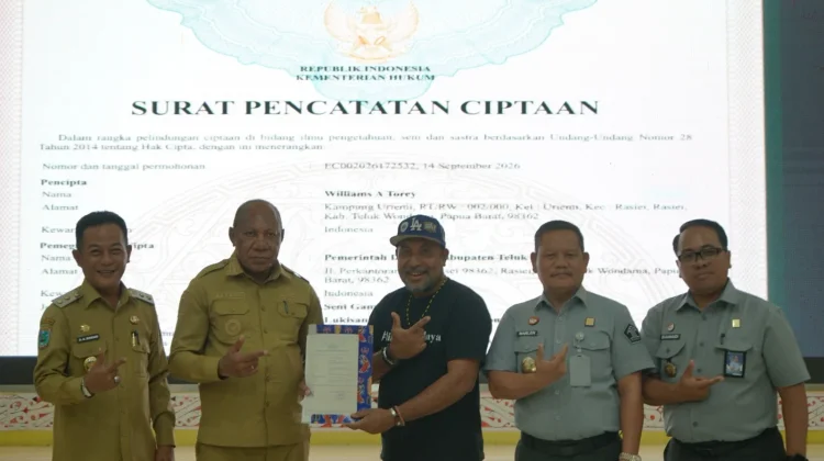 Pelindungan Hak Cipta Perkuat Identitas Kabupaten Teluk Wondama