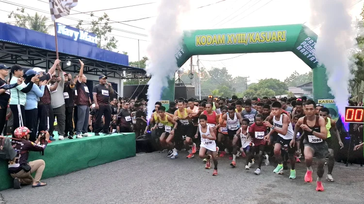 Fun Run 5 Km Meriahkan HUT ke-81 TNI di Manokwari