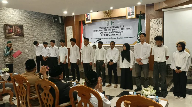 Pengurus Baru HMI Manokwari Diminta Hadirkan Gagasan Pembangunan