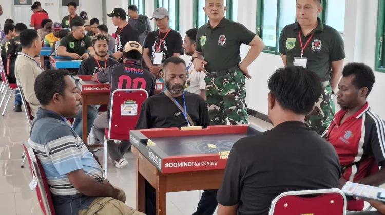 Kodim 1801 Manokwari Dorong Domino Jadi Ajang Pencarian Bibit Atlet