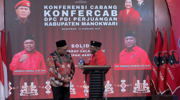 Coklat Mansel Warnai Konfercab PDI Manokwari