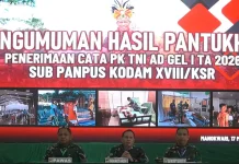 Transparan, Objektif, dan Berintegritas warnai pengumuman Cata PK TNI AD Gelombang