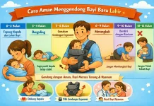 Cara Aman Menggendong Bayi Baru Lahir