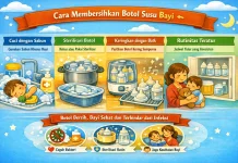 Cara Membersihkan Botol Susu Bayi