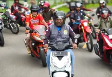 Gubernur Papua Barat Riding Bersama Kodam XVIII/Kasuari ke Yonif 761/Warmare