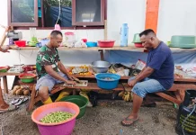 Kesuksesan TMMD ke-128 Kodim 1801/Manokwari Didukung Kerja Keras Tim Dapur Umum