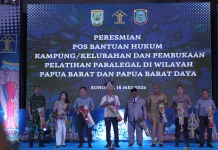 Menteri Hukum Resmikan Ribuan Posbankum Wilayah Papua Barat dan Papua Barat Daya