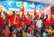 Spanyol Fans Club Manokwari Nobar Piala Dunia Bersama Pangdam XVIII/Kasuari