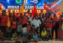 Nobar Piala Dunia 2026 di Kampung Fanimo Jadi Ajang Pererat Kebersamaan Warga