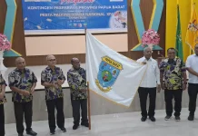 Gubernur Pabar Lepas Kontingen Pesparawi Nasional XIV, Tekankan Spiritualisme