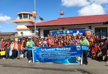 Sambutan Hangat Warnai Kedatangan Kontingen DKI Jakarta di Manokwari