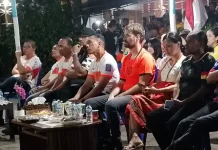 Nonton Bareng Piala Dunia Bersama Pangdam XVIII Kasuari