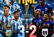 Argentina Lolos Dramatis ke 16 Besar, Cape Verde Tersingkir dengan Kepala Tegak