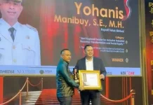 Bupati Teluk Bintuni Raih IPSEA 2026 Berkat Transformasi Pelayanan Publik