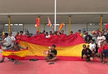 Pendukung Spanyol di Teluk Bintuni Rayakan Gelar Juara dengan Konvoi