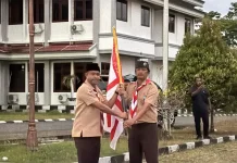 Bupati Lepas Puluhan Pramuka Bintuni ke Jambore Nasional 2026