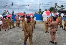Dishub Bintuni Ajak Pegawai Perkuat Disiplin Sambut HUT RI Ke-81