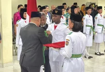 Resmi Dikukuhkan, Paskibraka Bintuni Siap Emban Tugas Negara