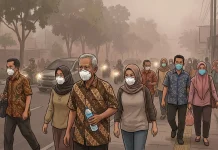 Cegah Polusi Asap Karhutla Riau, Dokter Paru Sarankan Pakai Masker.