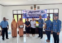 RRI Manokwari Berbagi Kasih Sambut Hari Radio ke-81