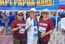 Fun Run HUT Ke-81 TNI Beri Ruang UMKM IWAPI Papua Barat