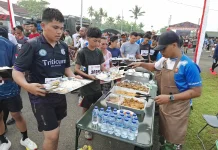 Peserta Fun Run Nikmati Sarapan Ala Prajurit TNI Secara Gratis