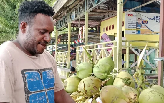 Segarnya Rezeki dari Gerobak Kelapa Muda