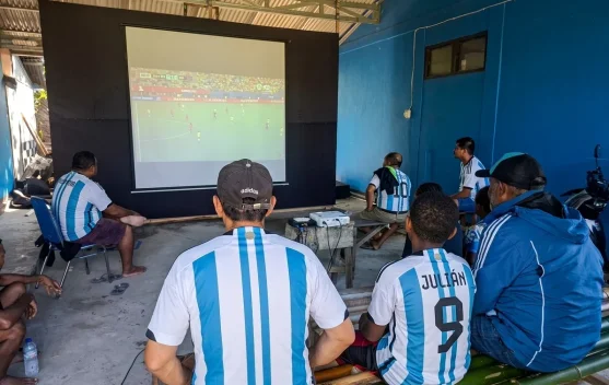 Pendukung Argentina Bergemuruh saat Nobar, Messi Bawa Albiceleste Menang Telak