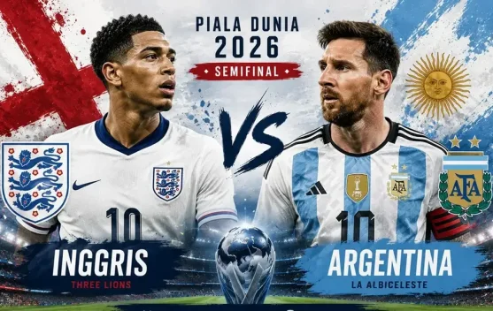 Argentina dan Inggris Sajikan Laga Sarat Sejarah di Piala Dunia 2026