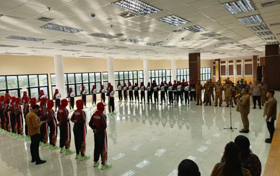 Calon Paskibraka Manokwari Catat Sejarah Bertugas di RTP Borarsi