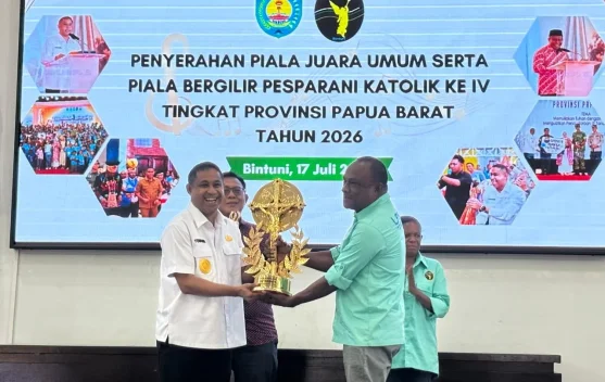 Juara Umum Pesparani, Teluk Bintuni Siap Rebut Lagi Piala Bergilir